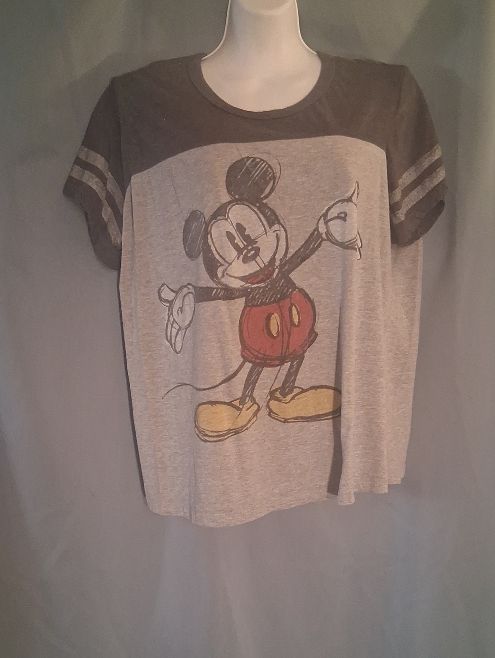 Kids Grey Mickey Mouse Graphic Tee
